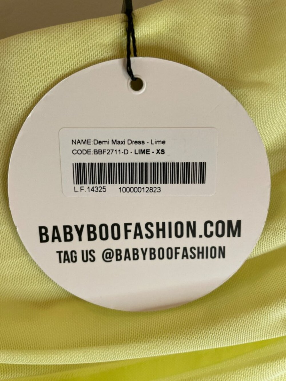 Babyboo Demi Maxi Dress Lime Green Ruched Sleeveless Size XS NEW WITH TAGS - Picture 6 of 10